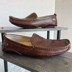 UGG Men’s Brown Leather Drivers Shoes Loafers 9